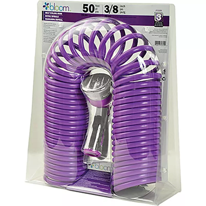 Bloom 3/8 in. D X 50 ft. L Light Duty Expandable Coil Garden Hose