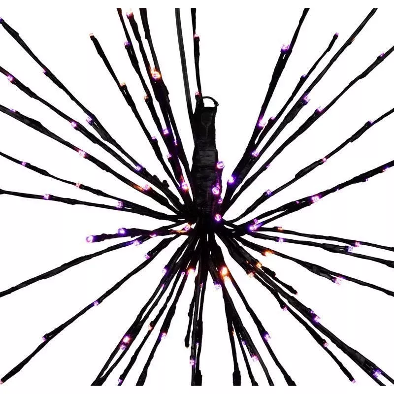 Celebrations Orange/Purple 24 in. LED Prelit Starlight Burst Halloween