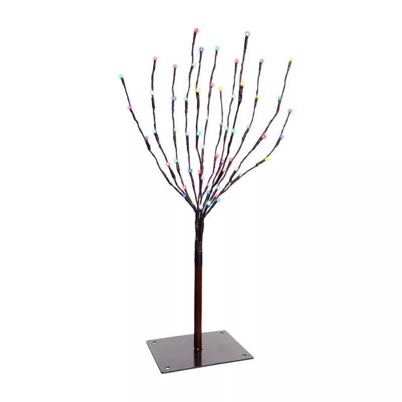 Celebrations Platinum LED RGBW Light Burst 30 in. Yard Decor