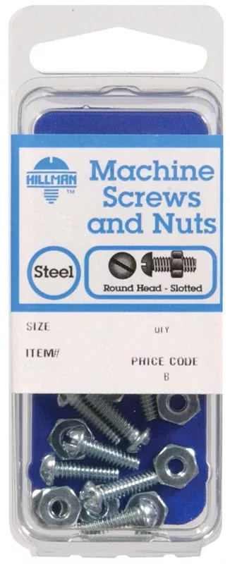 HILLMAN No. 10-24 in. X 1-1/2 in. L Slotted Round Head Zinc-Plated