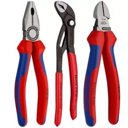 Knipex 3pc Diagonal, Cobra & Combo Pliers Set