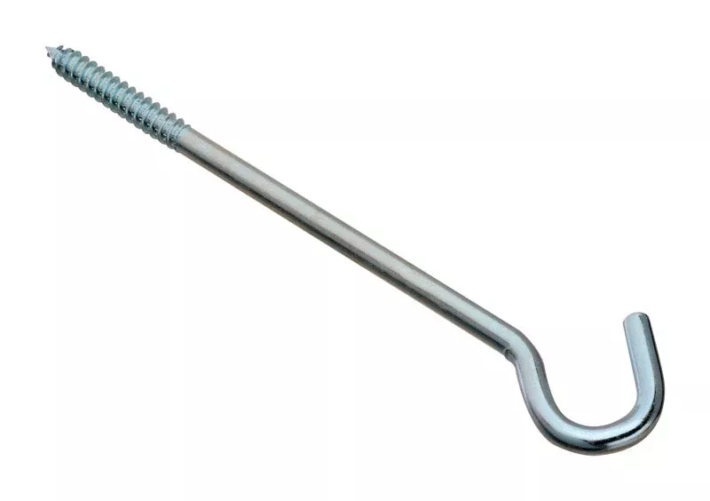 National Hardware Zinc-Plated Silver Steel 10 in. L Screw Hook 150 lb