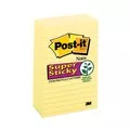 Post-it Notes Super Sticky 4 in. x 6 in. Note Ruled Pads - Canary Yellow (90-Sheets/Pad, 5-Pads/Pack)