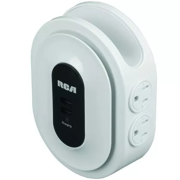 RCA Home Charging Hub with 6 Outlets & Device Cradle