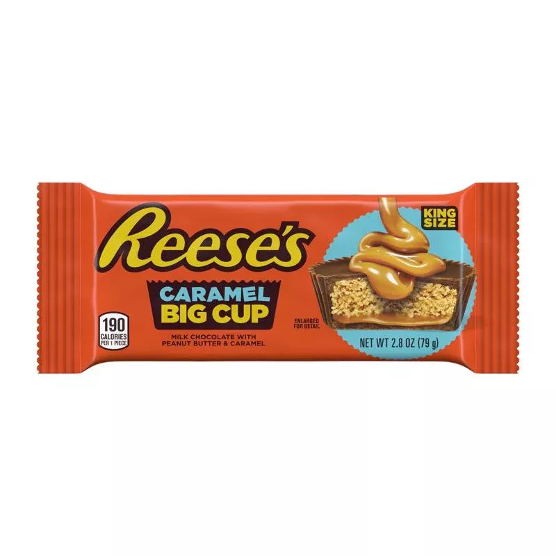 Reese's Big Cup Peanut Butter and Caramel Chocolate Bar 2.8 oz