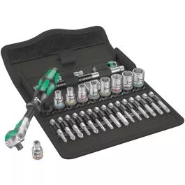 Wera 05004019001 1/4" Drive Zyklop Speed Ratchet Set - 28 Pieces